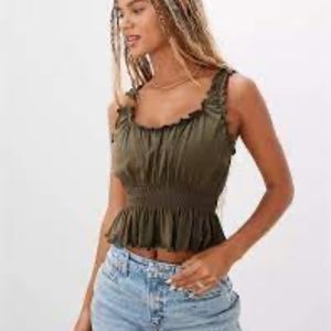 AE Smocked Peplum Tank top! <3